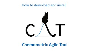 How to download and install CAT "Chemometric Agile Tool" (manual installation)
