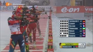 Биатлон Женщины Гонка преследования 10 км. 1 декабря 2013 г. Эстерсунд Швеция Биатлон Женщины Гонка преследования 10 км. 1 декабря 2013 г. Эстерсунд Швеция