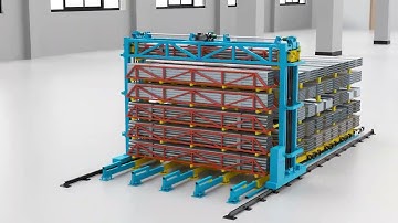 Automatic Pipe Storage System #lasercutting #storagesolutions