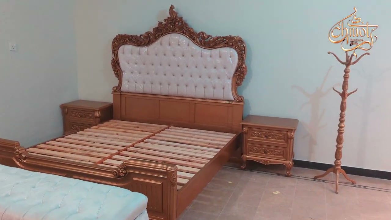 Luxury furniture at chiniot furniture shop | chinioti bedset | Pure Sheesham wood bedset| chiniot 