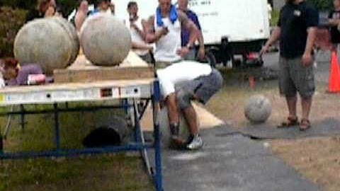 Troy Valberg Strongman Atlas Stones up to 325lbs!