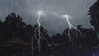 HEAVY RAIN And Thunderstorm At Night To Sleep Well, Bedtime Sounds, Perfect Rain Sounds For Sleeping