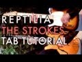 The strokes  reptilia  two guitar tab tutorial  cover 