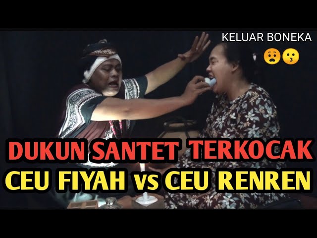 Ceu fiyah Vs Ceu Renren | Dukun santet di bikin pusing pasien latah class=