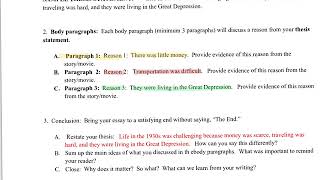 A Christmas Memory writing prompt format