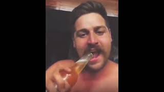 how to open and drink a beer (cigarette flip edition)