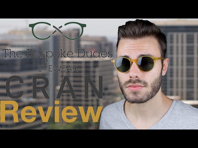 The Bespoke Dudes Eyewear Cran Review - YouTube