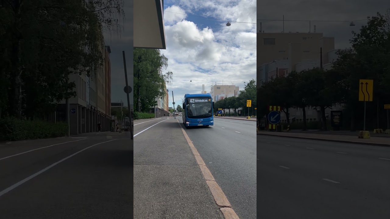 Line 42 arriving at Ruskeasuo