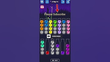 Ball sort puzzle level 215 #ytshorts #viral #ballgames