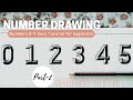 How to draw 3d Numbers | Part-2 #Emboss Number Drawing in blocks #easy #tutorial for beginners 3 4 5