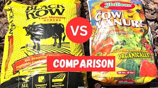Black Kow VS Hoffman Cow Manure Comparison Video:  Similarities and Differences