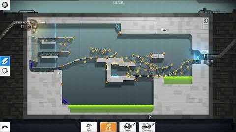 Bridge Constructor Portal Level 60, No Stickman Fall, No Bridge Collapse Solution.