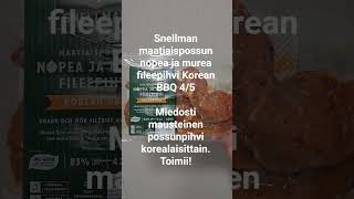 Arvostelu: Snellman maatiaispossun nopea ja murea fileepihvi Korean BBQ #arvostelu #testi