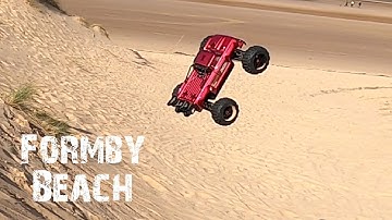 Arrma Outcast 8s and Xmaxx at Formby Beach