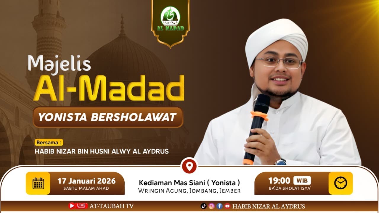 🔴LIVE MAJELIS AL-MADAD | HABIB NIZAR AL-AYDRUS | WRINGINAGUNG - JOMBANG - JEMBER SABTU,17/01/2026