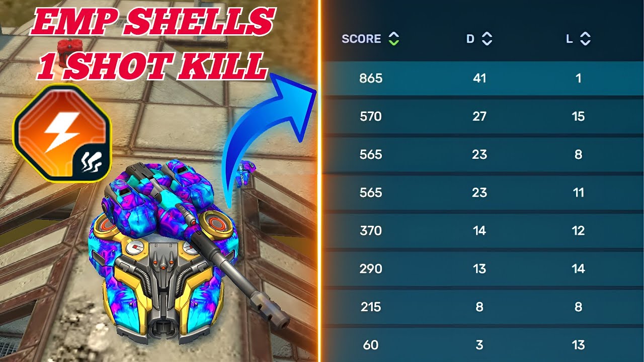 Tanki Online - Scorpion EMP SHELLS Best Augment | Crisis Drone - YouTube