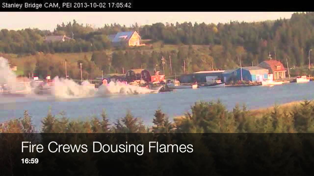 Stanley Bridge Boat Fire - Oct. 02, 2013 ... PEI