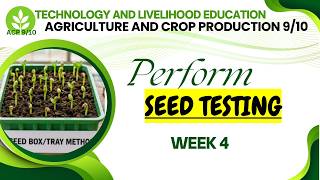TLE AFA 9/10: ACP Week 4 : PERFORM SEED TESTING