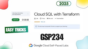 Cloud SQL with Terraform | GSP234 | #qwiklabs #googlecloud #gcp