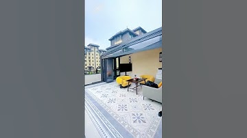 Terrace Retractable Glass Roof House Sunroom #retractablesunroom