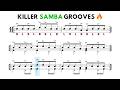 6 Samba-Style Grooves for Drum Set (Play-Along Practice)