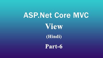 Views in ASP NET Core MVC