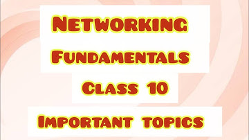 Networking Fundamentals| Class 10|  #boardexam #viral
