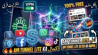 Jazz Free Internet Today 2026 | New High Speed VPN Trick 🔥/ Free internet VPN / AM TUNNEL VPN  screenshot 1