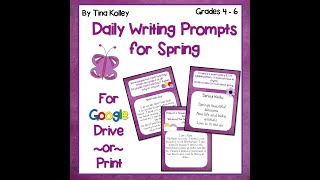 Spring Digital Writing Prompts
