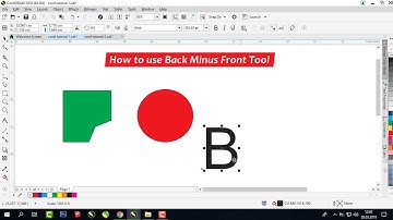 How to use Back Minus Front Tool in CorelDraw