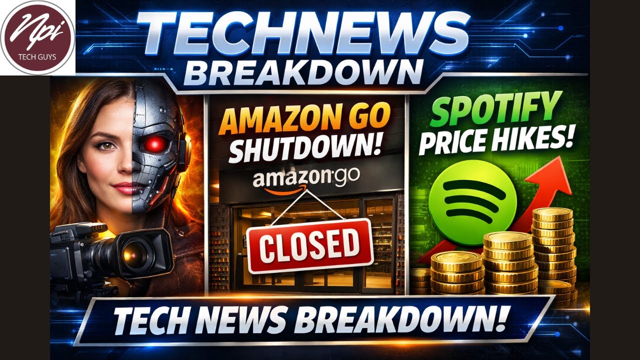 AI Deepfakes, Amazon Go Shutdown & Spotify Price Hikes - Tech News Breakdown