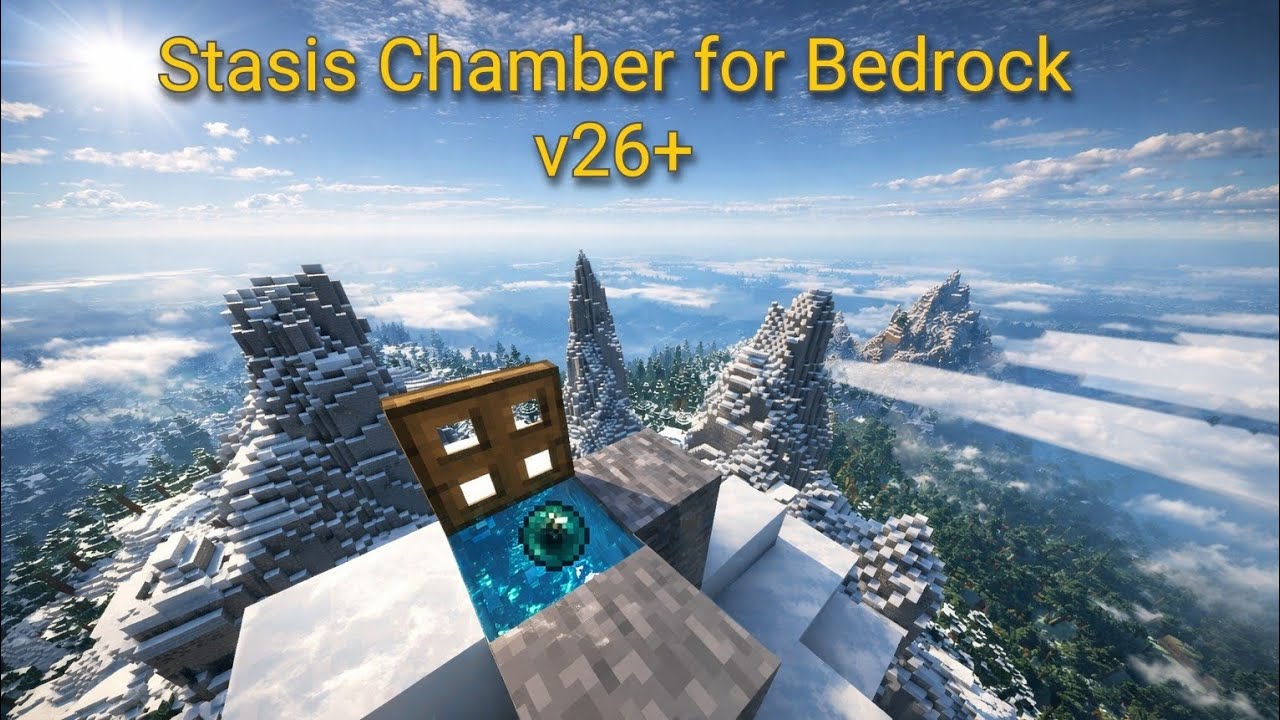Stasis Chamber in Minecraft Bedrock Edition. 12.21+ - YouTube