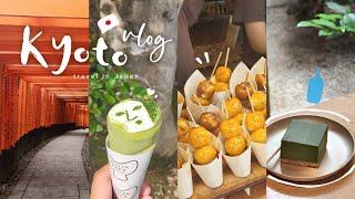 KYOTO vlog🇯🇵 | solo in kyoto, hot brunch spot🥞, japanese vibes blue bottle, matcha desserts, cozy🤍