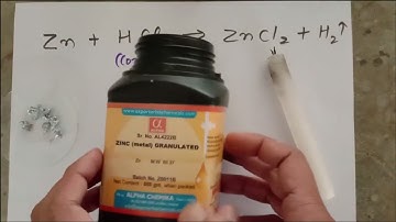 Reaction Of Zinc  with Hydrochloric acid | Chemistry demonstration