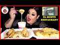 Mexican food mukbang  chimichanga  taquitos  guacamole  queso dip