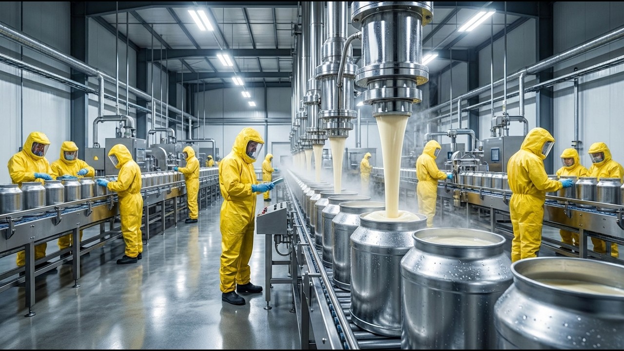 Inside the Factory: How Sweetened Condensed Milk Is Made (So Satisfying!)