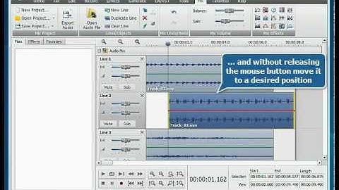 How to mix multiple audio tracks using AVS Audio Editor?