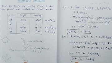 Latitude and departure problems || Theodolite surveying || surveying in telugu || diploma