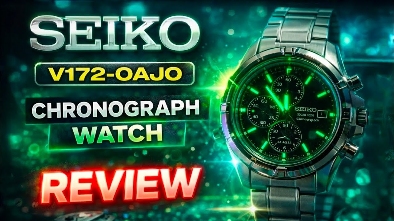 Seiko V172-OAJO Chronograph Watch Review - Ep 81 - YouTube