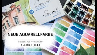 Aquarellfarben testen - Sonnet (neu) vs. VanGogh Farben (alt) reupload
