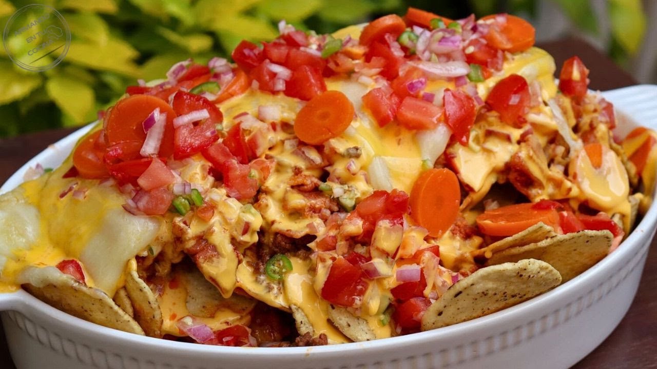 🧀🔥 “¡Los NACHOS más BRUTALES del MUNDO! Con carne, tocino y doble queso 🤤💥”