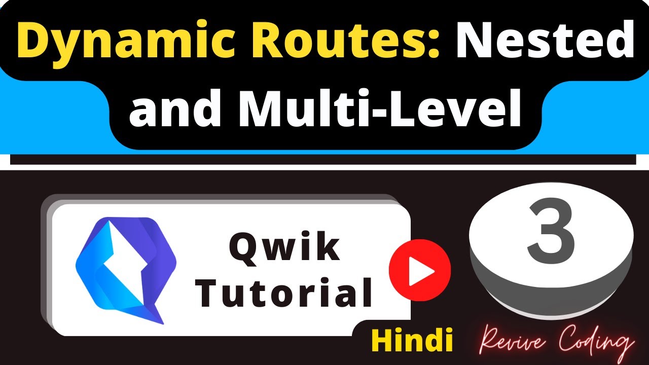 QWIK #3 : Dynamic Routing in Qwik - Nested and Multi-Level Routing ...