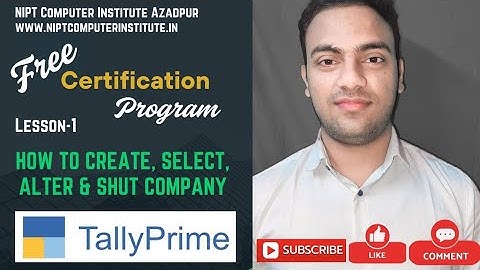 Free computer course with certificate Lesson-1 | Tally Prime | How to create company in tally prime