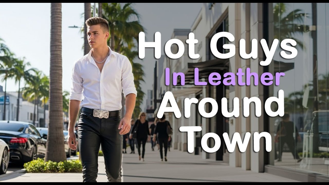 Guys Wear Leather Pants - Around Town
