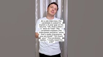 At a Job interview #jokes #laugh