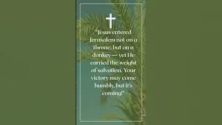 Palm Sunday- Jesus The King is Coming.  #palmsunday#JesusChrist #holyweek #godsplan