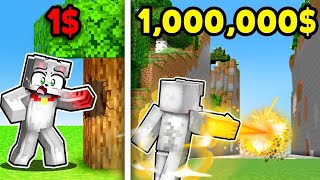 BRAÇO de 1$ vs BRAÇO de 1,000,000$ 💪🤯 Minecraft