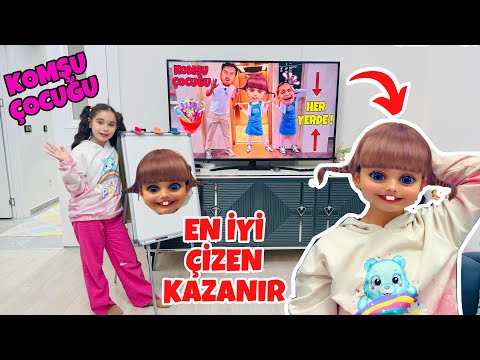 ELİF EN İYİ ÇİZEN KAZANIR !! BABAN HİLE Mİ YAPTI EYVAH!!