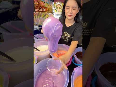 Thick Taro Milk Drink In Bangkok 