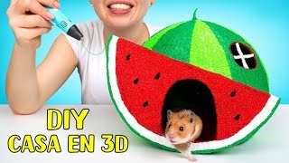 Una Casa 3D En Forma De Sandía Para Tu Hamster